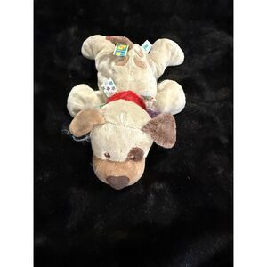 Taggies Puppy Dog Buddy Plush Baby Lovey Rattles Mary Meyer Tags Approx 11"